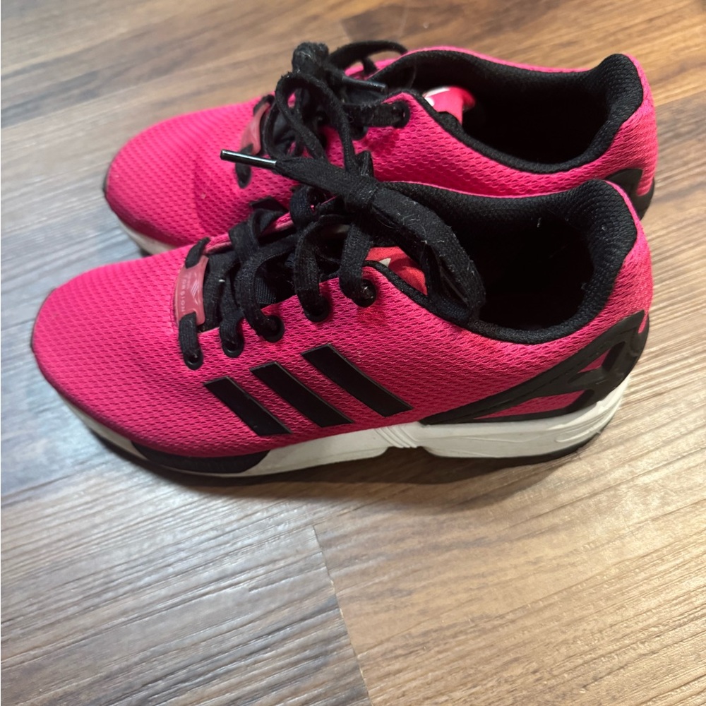 Adidas Fuchsia and Black Sneakers